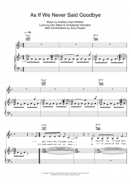 page one of As If We Never Said Goodbye (from Sunset Boulevard) (Piano, Vocal & Guitar Chords)