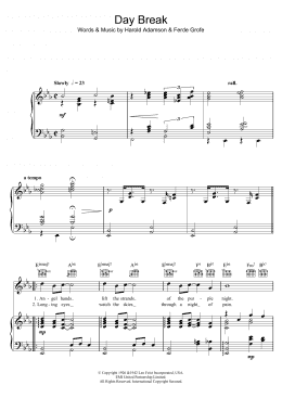 page one of Day Break (Piano, Vocal & Guitar Chords)