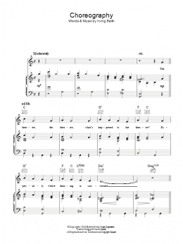 page one of Choreography (Piano, Vocal & Guitar Chords)