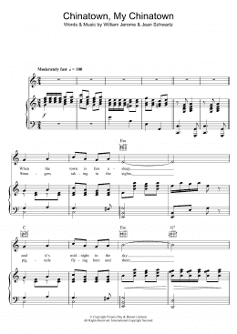 page one of Chinatown My Chinatown (Piano, Vocal & Guitar Chords)
