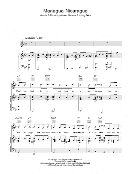 page one of Managua Nicaragua (Piano, Vocal & Guitar Chords)