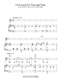 page one of I'm In Love For The Last Time (Piano & Vocal)