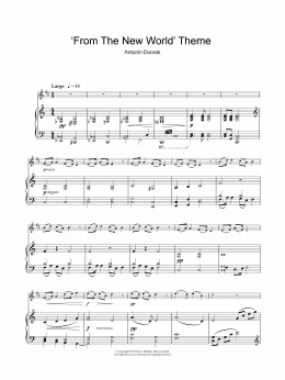 page one of Largo (from The New World) (Clarinet and Piano)