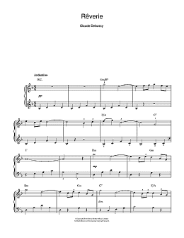 page one of Reverie (Beginner Piano)