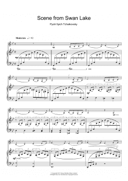 page one of Scene from Swan Lake (Clarinet Solo)