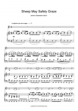page one of Sheep May Safely Graze (Clarinet Solo)