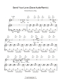 page one of Send Your Love (Dave Aude Remix) (Piano, Vocal & Guitar Chords)