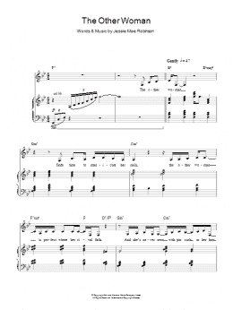 page one of The Other Woman (Piano, Vocal & Guitar Chords)