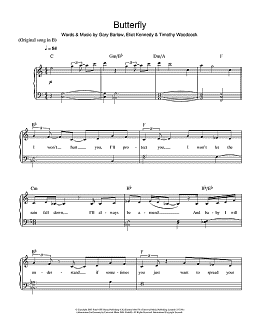page one of Butterfly (Easy Piano)