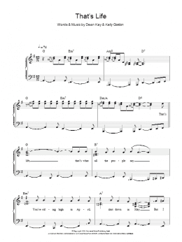 page one of That's Life (Piano & Vocal)