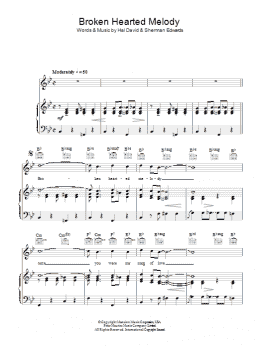 page one of Broken-Hearted Melody (Piano, Vocal & Guitar Chords)