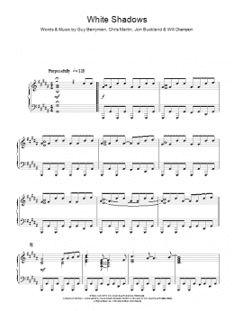 page one of White Shadows (Piano Solo)