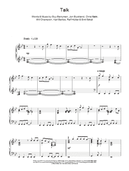 page one of Talk (Piano Solo)