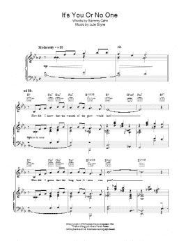 page one of It's You Or No One (Piano, Vocal & Guitar Chords)