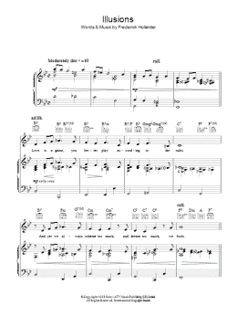 page one of Illusions (Piano, Vocal & Guitar Chords)