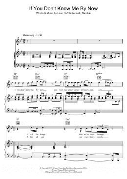 page one of If You Don't Know Me By Now (Piano, Vocal & Guitar Chords)