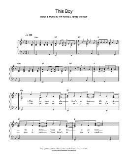 page one of This Boy (Easy Piano)
