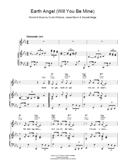 page one of Earth Angel (Piano, Vocal & Guitar Chords)