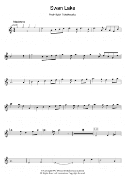 page one of Swan Lake (Flute Solo)