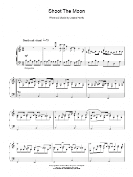 page one of Shoot The Moon (Piano Solo)