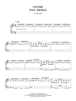 page one of Ironclad (from Sahara) (Piano Solo)