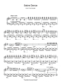 page one of Sabre Dance (Piano Solo)