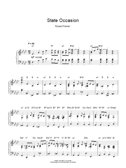 page one of State Occasion (Piano Solo)