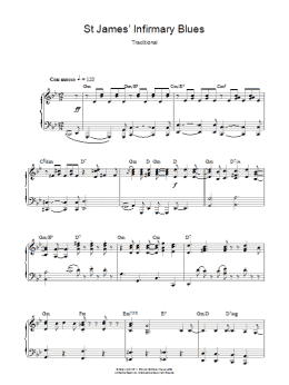 page one of Saint James Infirmary (Piano Solo)