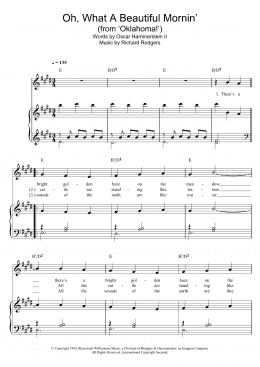 page one of Oh, What A Beautiful Mornin' (from Oklahoma!) (Piano, Vocal & Guitar Chords)