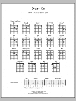 page one of Dream On (Easy Guitar)