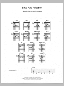 page one of Love And Affection (Easy Guitar)