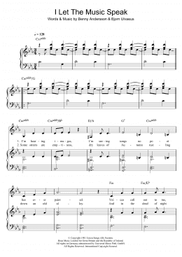 page one of I Let The Music Speak (Piano, Vocal & Guitar Chords)
