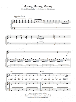 page one of Money, Money, Money (Piano, Vocal & Guitar Chords)