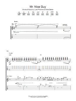 page one of Mr. Nice Guy (Guitar Tab)