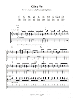 page one of Killing Me (Guitar Tab)