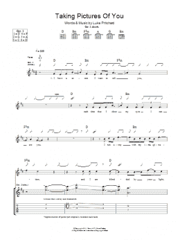 page one of Taking Pictures Of You (Guitar Tab)
