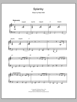 page one of Splanky (Piano Solo)