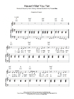 page one of Haven't Met You Yet (Piano, Vocal & Guitar Chords)
