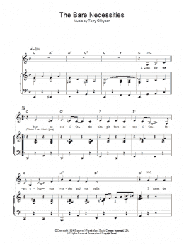 page one of The Bare Necessities (Piano & Vocal)