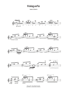 page one of Malaguena (Easy Guitar)
