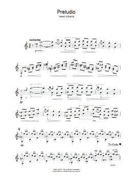 page one of Preludio (Easy Guitar)