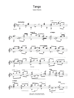 page one of Tango (Easy Guitar)