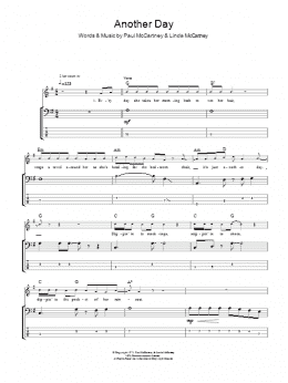 page one of Another Day (Bass Guitar Tab)
