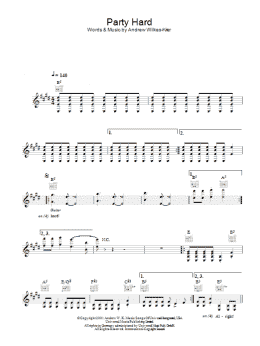 page one of Party Hard (Lead Sheet / Fake Book)