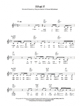 page one of What If (Lead Sheet / Fake Book)