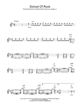 page one of School Of Rock (from School of Rock: The Musical) (Lead Sheet / Fake Book)