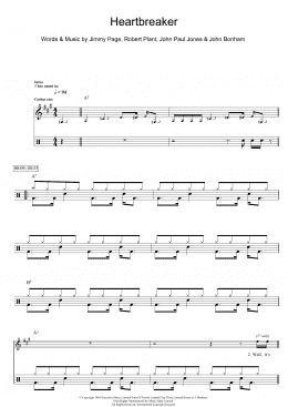 page one of Heartbreaker (Drums)