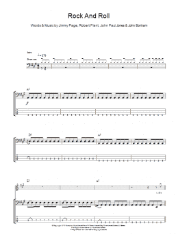 page one of Rock And Roll (Bass Guitar Tab)