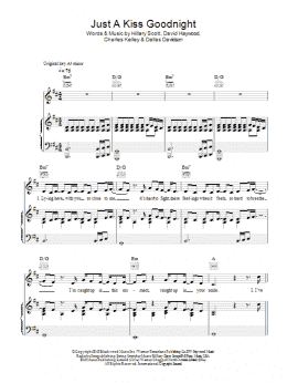 page one of Just A Kiss (Piano, Vocal & Guitar Chords)