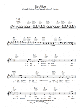 page one of So Alive (Lead Sheet / Fake Book)